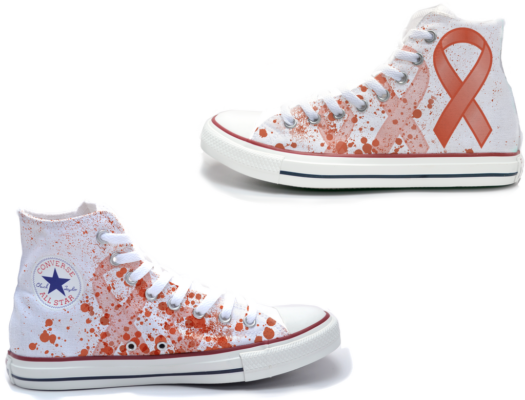 Leukemia Awareness Converse All Stars www.kickcancershoes