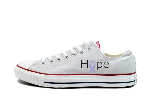 All Cancer Awareness - "Hope" Converse Low Tops